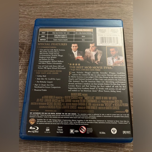 📀 3/$15 or 4/$20 📀 Goodfellas Bluray - Picture 2 of 3